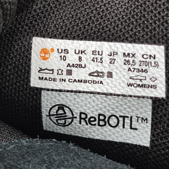 NEW Timberland  Sky 6" Lace-Up Boots BLACK Leather Women's size 10 - Picture 6 of 6